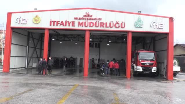 Edirne itfaiyesi alevlere “yangın topu” ile müdahale edecek