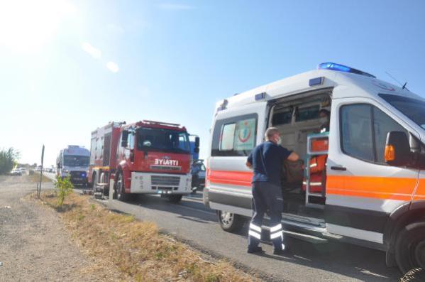 TEKİRDAĞ’DA KAMYON KAZASI: 2 YARALI