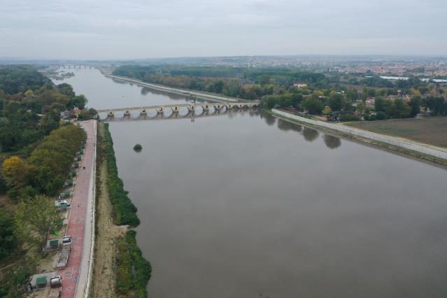 Meriç Nehri’nin debisi son yağışlarla 5 kattan fazla arttı