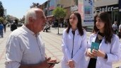 Edirne’de tıp öğrencilerinden “aşı karşıtlığı toplum sağlığını tehdit eder” uyarısı