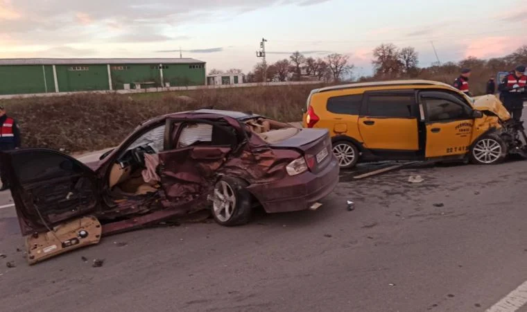 Edirne Keşan’da trafik kazası