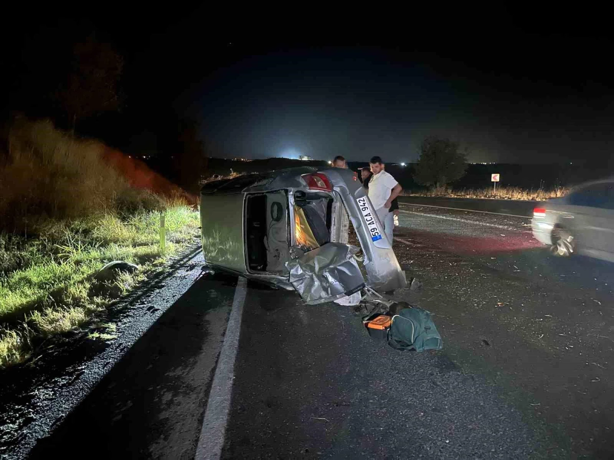 Muratlı-Tekirdağ yolunda trafik kazası: 1 kişi yaralandı