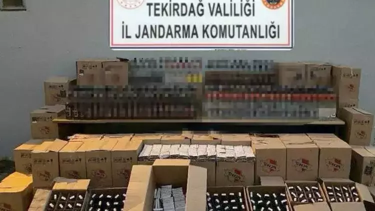 Tekirdağ Şarköy’de 618 litre kaçak içki ele geçirildi