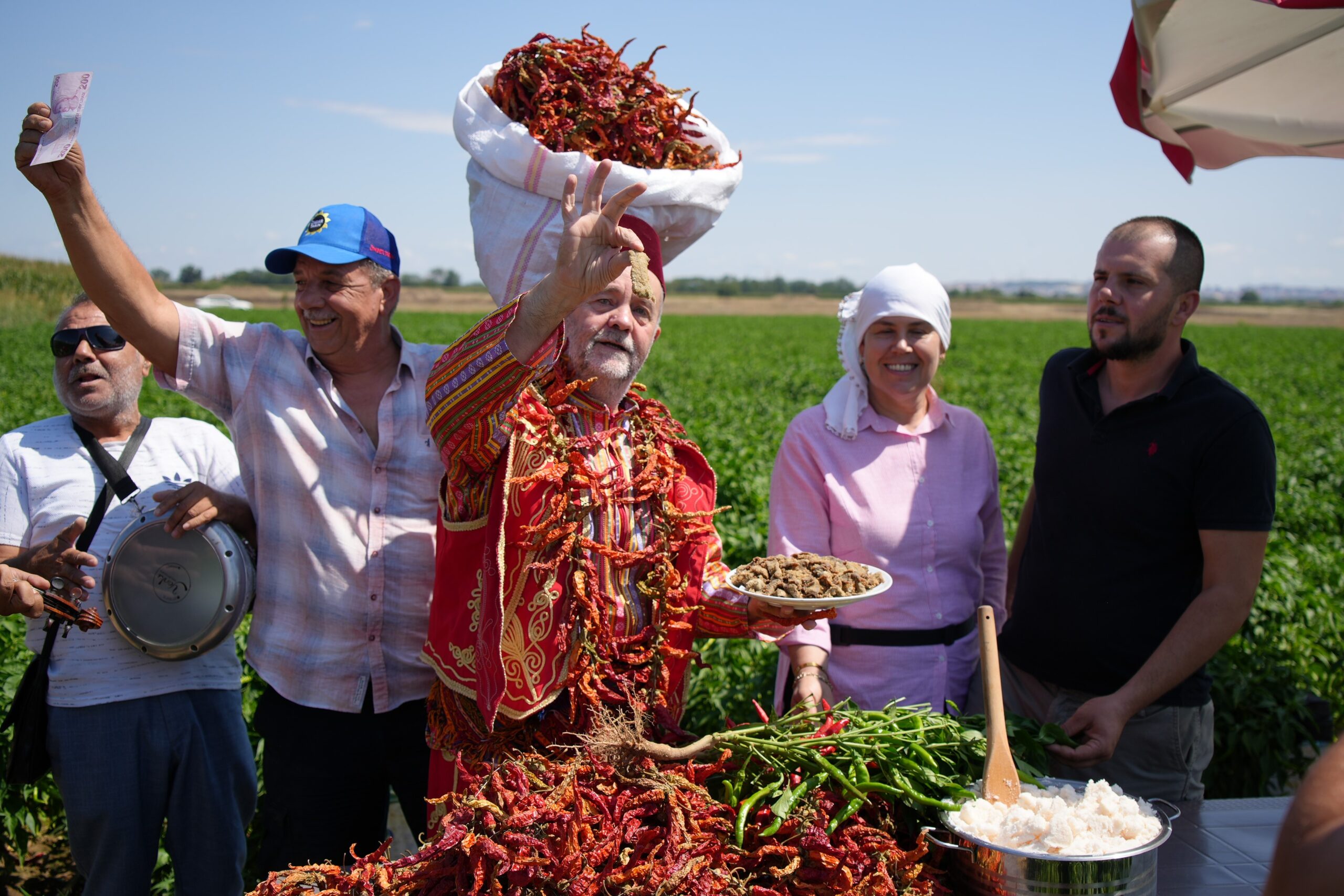 Edirne’nin Tescilli Karaağaç Biberinin Hasadı Kavurucu Sıcaklarda Gecikti