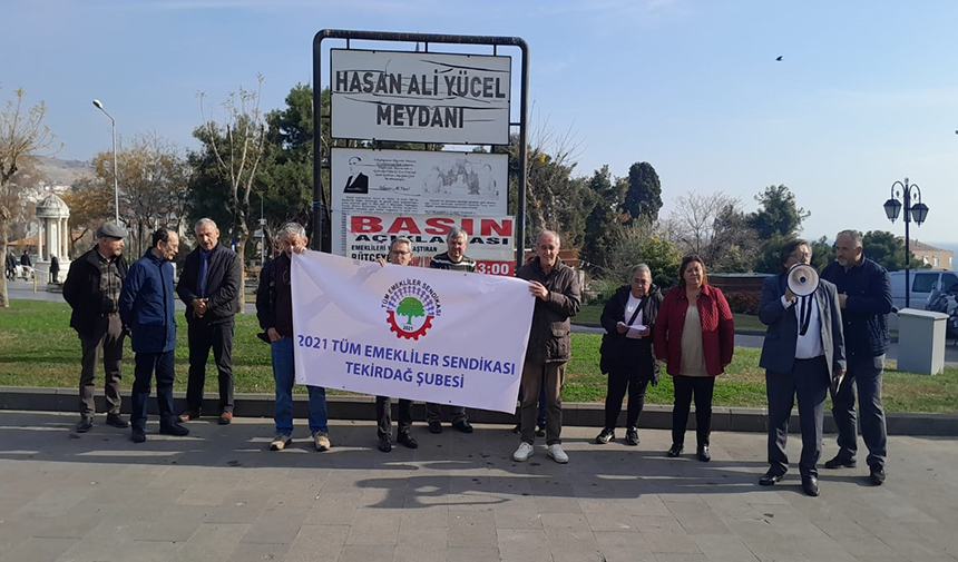 Tekirdağlı emeklilerden hükümete çağrı