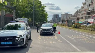 Çorlu’da Dron ile Trafik Denetimi