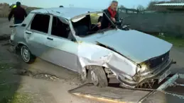 Alkollü Sürücü Mezarlığa Girdi