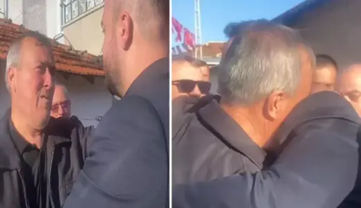 Şehit babası MHP’li başkana sarılıp “Beni Devlet Bahçeli’ye götürün” dedi