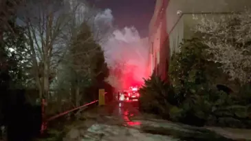 Çerkezköy’de Fabrika Yangını Kontrole Alındı